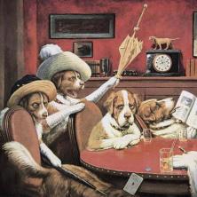 Собаки играющие в покер или собаки играют в покер в картинах Собаки играют в покер как называется игра